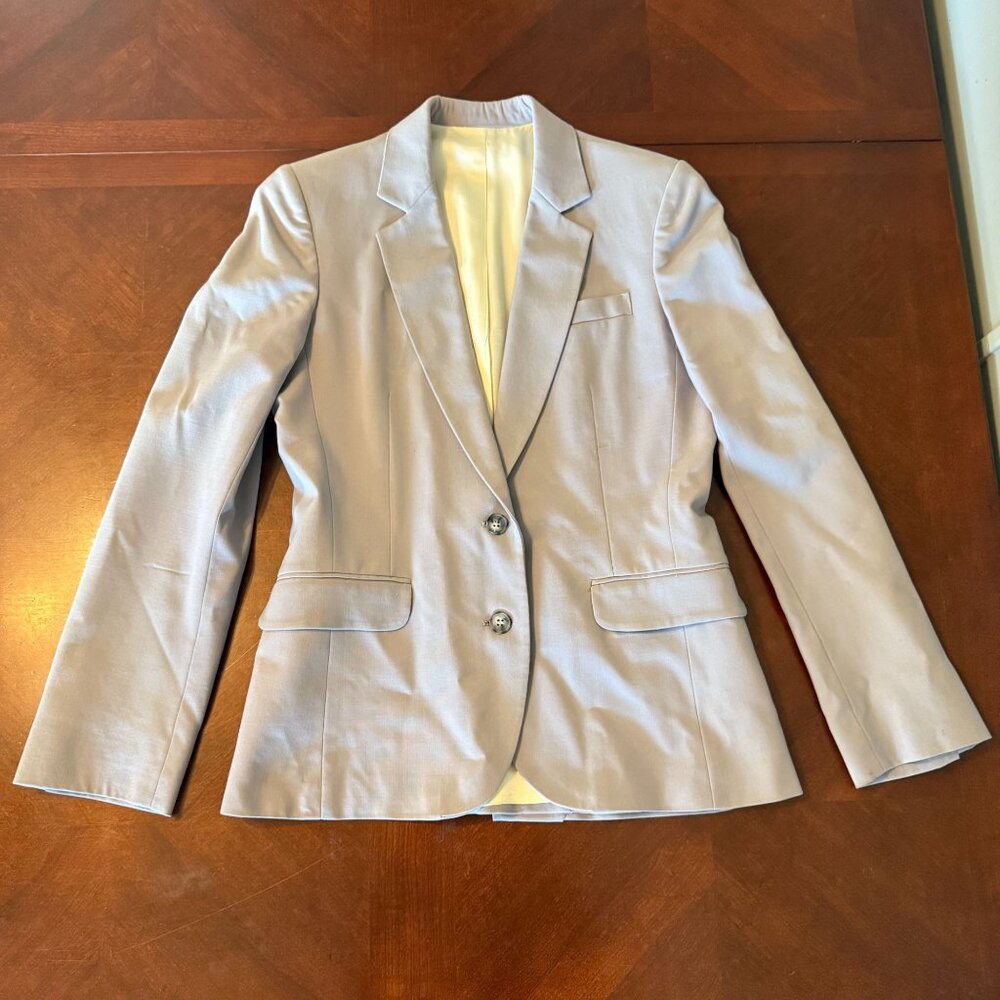 Vintage Bensons‎ St. Louis Blazer Size 4 Light Gray 80s Career Jacket USA Read